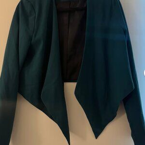 Like new forest green cropped blazer